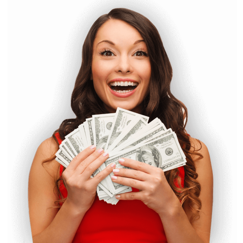 Title Loan Girl With Cash